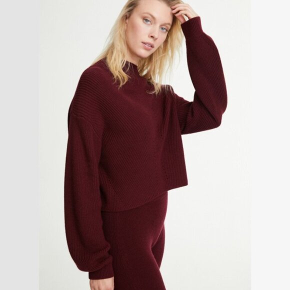 LE ORE Women's Lodi Pointelle Knit Pullover - L - Picture 1 of 7